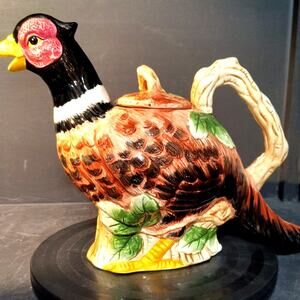 504. Pheasant Teapot by Fitz and Floyd